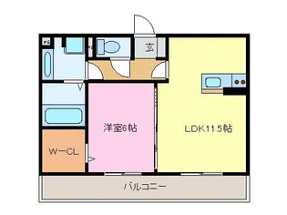 グランドエル・F D【2階】の間取り