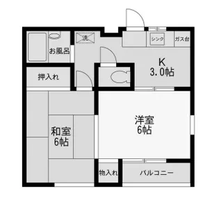 神奈川県横浜市鶴見区東寺尾中台【アパート】の間取り