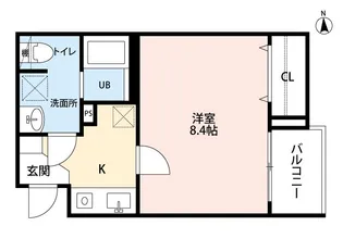 エルソルあすと長町【3階】の間取り