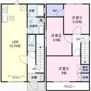 岐阜県恵那市大井町【一戸建】の間取り