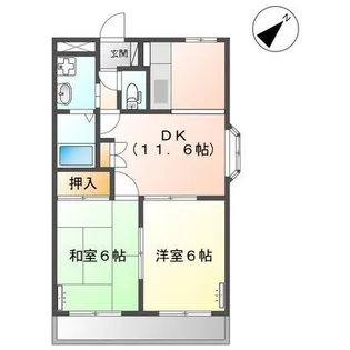 グリーンヒル壱番館【1階】の間取り