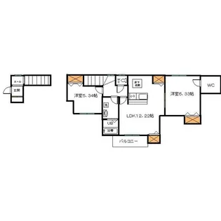 ゼインレジデンス【2階】の間取り