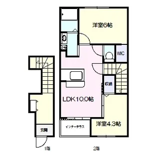 リジエール【2階】の間取り