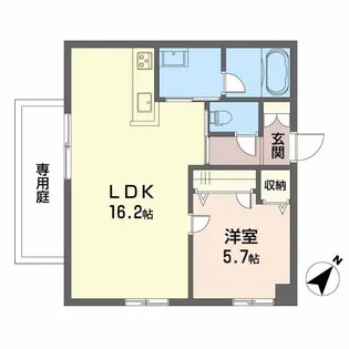 シャーメゾン Ange【1階】の間取り