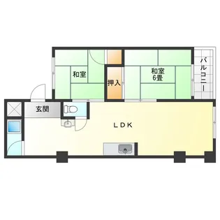 兵庫県西宮市甲子園口2【マンション】の間取り