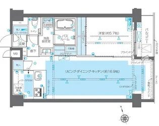 東京都渋谷区恵比寿2【マンション】の間取り