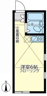 ユナイト東白楽コンパーニュの森【2階】の間取り