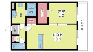大阪府豊中市上野東2【マンション】の間取り
