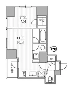 ディームス大手町ノース【7階】の間取り