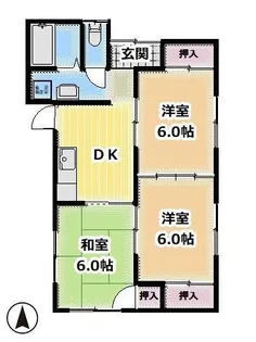 福井県敦賀市若葉町3【一戸建】の間取り