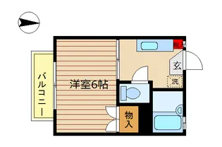 パークサイド駒沢B棟【2階】の間取り