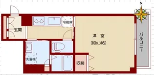 ヴァーデジアン【8階】の間取り
