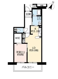 URコンフォールさがみ南【3階】の間取り