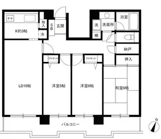 ファミリオン本厚木【2階】の間取り
