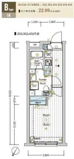 MAXIV CROS板橋【2階】の間取り
