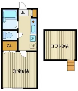 シャネル富士見台【2階】の間取り
