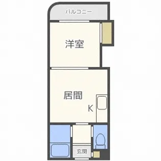 北海道札幌市西区二十四軒三条6【マンション】の間取り