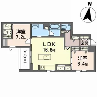 K-crat【3階】の間取り