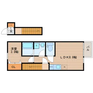あすとPark名取【2階】の間取り