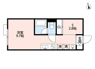 ポルトボヌール五日市参番館【2階】の間取り