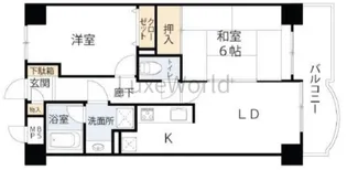 神奈川県横浜市港北区綱島東5【マンション】の間取り