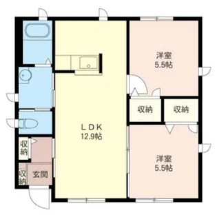 群馬県佐波郡玉村町大字上之手【一戸建】の間取り