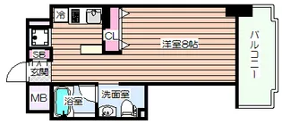 アプリーレ京町堀【6階】の間取り