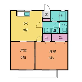 ビレッジK【2階】の間取り