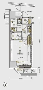 メインステージ上野松が谷【2階】の間取り