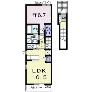 プラシードT【2階】の間取り