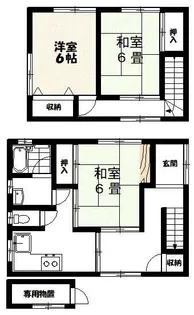 山形県鶴岡市みどり町【一戸建】の間取り
