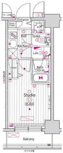 ガーラ グランディ新丸子【11階】の間取り