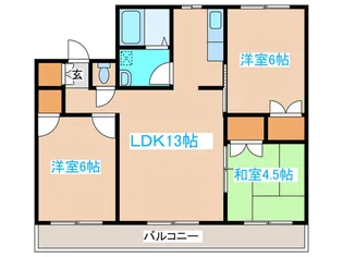 ファームハイツ【4階】の間取り