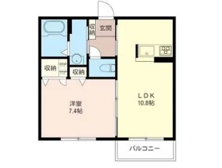 ワイズコート港南台A【2階】の間取り