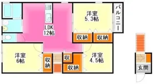 MIKIHOUSEVII A棟【2階】の間取り