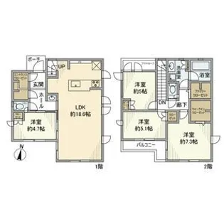 東京都国分寺市西町5【一戸建】の間取り