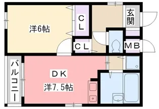 ベル甲子園口III【2階】の間取り