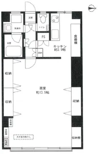 ツイン一の橋 壱号館【5階】の間取り