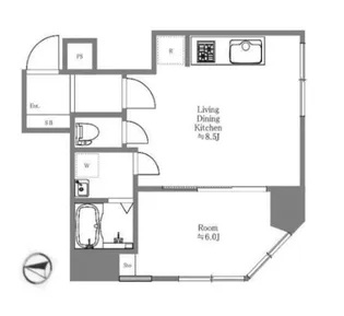 第31宮庭マンション【2階】の間取り