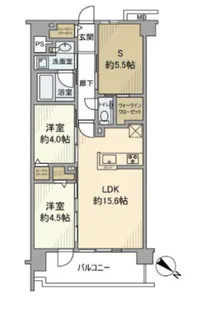 エクセレントシティ瑞江レジデンス【4階】の間取り
