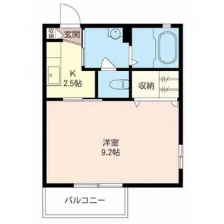 メゾン富岡西B【1階】の間取り