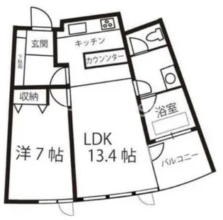 フロンティアTACHIBANA【3階】の間取り