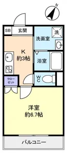 DOビル上町ヘーベルメゾン【3階】の間取り