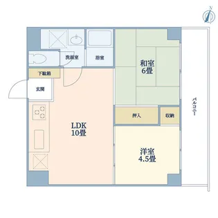 ファミール中町 A棟【1階】の間取り