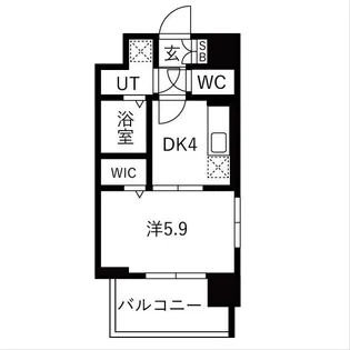 レジュールアッシュ緑橋駅前【3階】の間取り