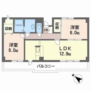 クレールI・K【2階】の間取り