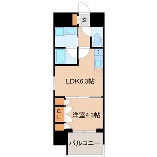 レヴァンテ根岸【7階】の間取り
