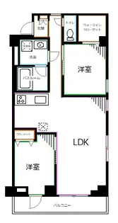 トーハンパールハイツ中野【2階】の間取り