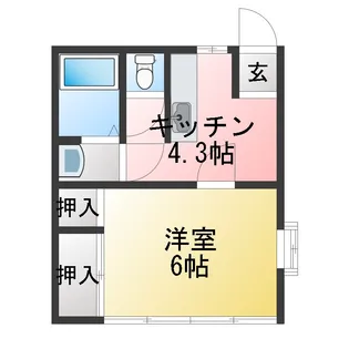 実籾ハイツ【1階】の間取り