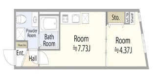 THE CITY RESIDENCE目黒本町【1階】の間取り
